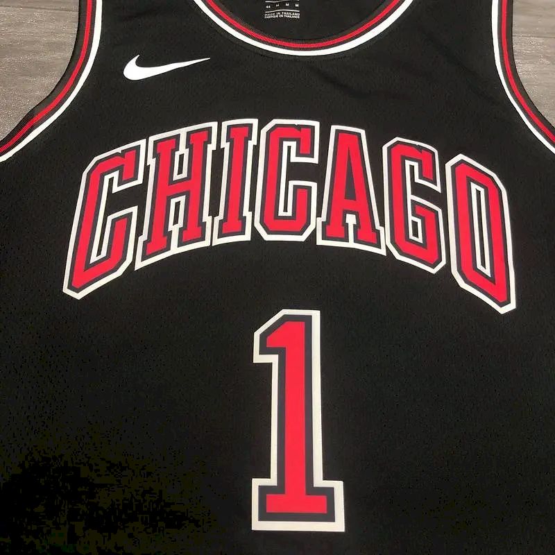Camisa Derrick Rose Masculina Preta Versão Jogador – Edição Clássica