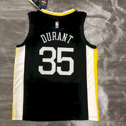 Camisa Kevin Durant com gola V preta, versão jogador, masculina – Edição Statement