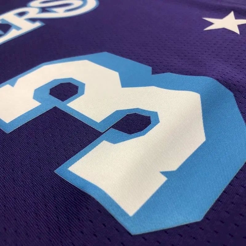 Camisa masculina roxa Anthony Davis Team – Edição City do 75º aniversário
