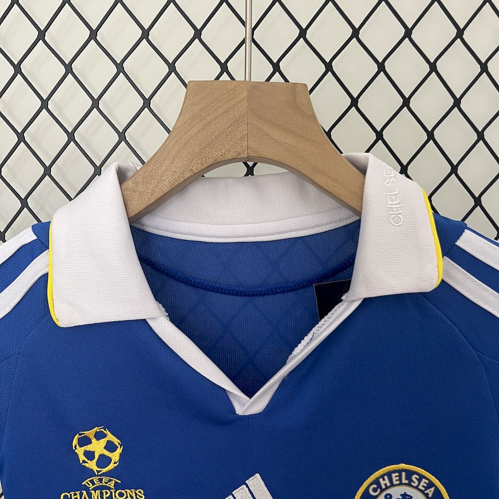 Chelsea 08/09 Champions League Home Kids Retro Jersey And Shorts