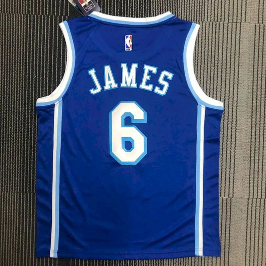 Camisa LeBron James 2021 Azul Masculina Versão Jogador – Edição Clássica