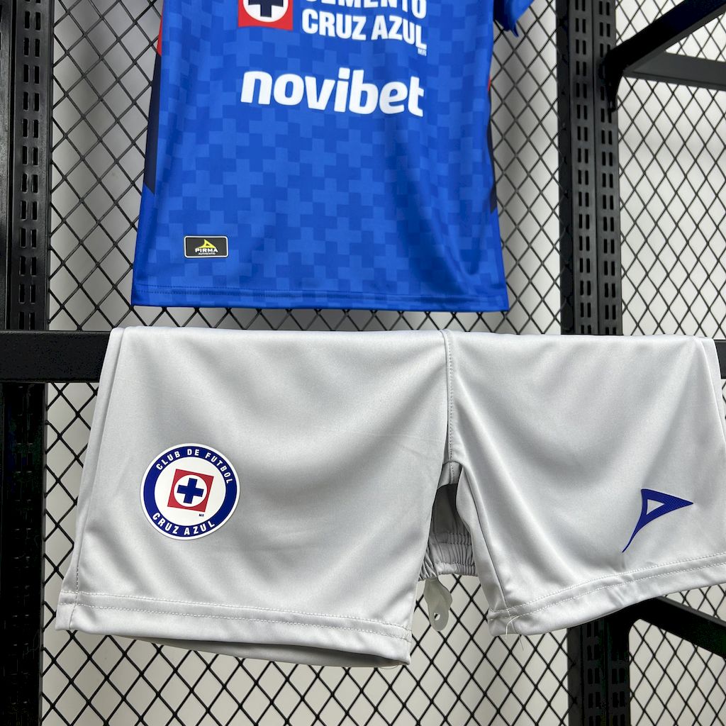 Cruz Azul 2025/26 Home Kids Kit