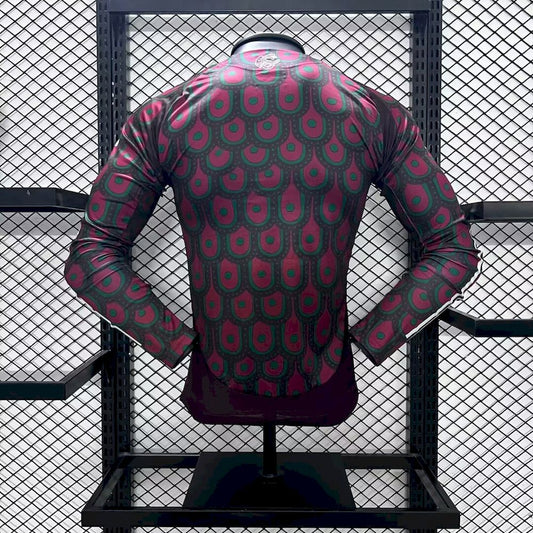 Men's Mexico 2024/25 Home Long Sleeve Jersey Player Version