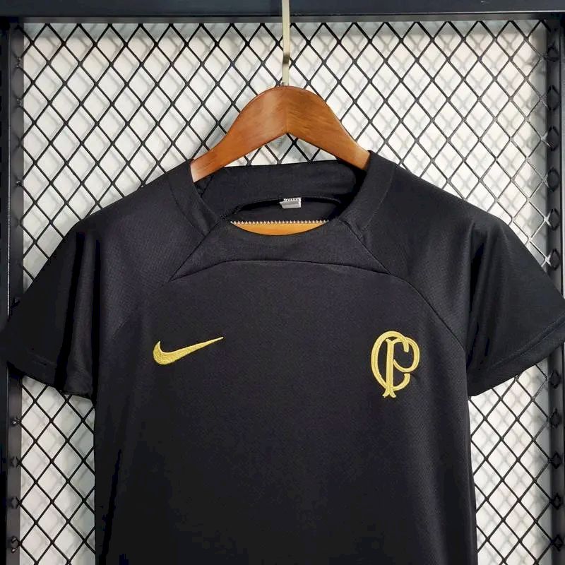 Camisa Infantil Preta Corinthians 2023/24