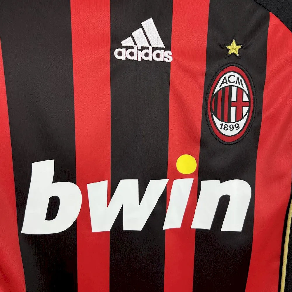 Camisa retrô de mangas compridas do AC Milan 2006/07 Home