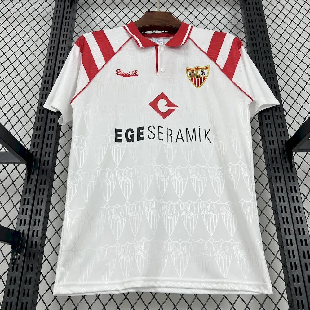 Camisa retrô do Sevilla FC 1992/93 (anunciar)