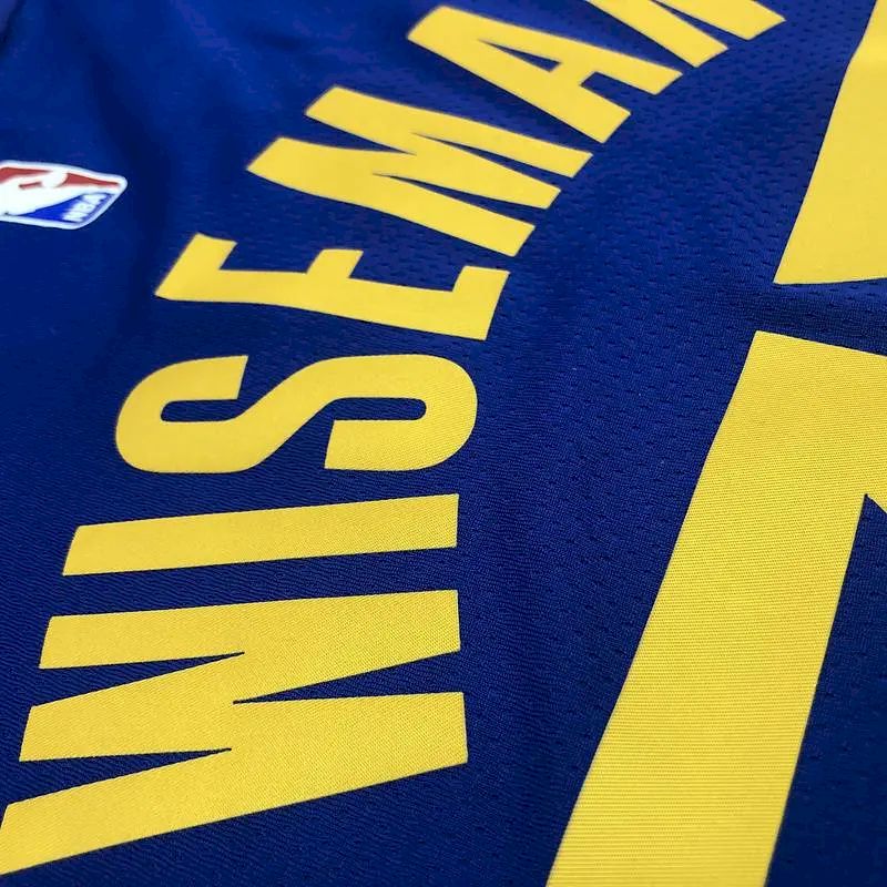 Camisa James Wiseman azul masculina versão jogador