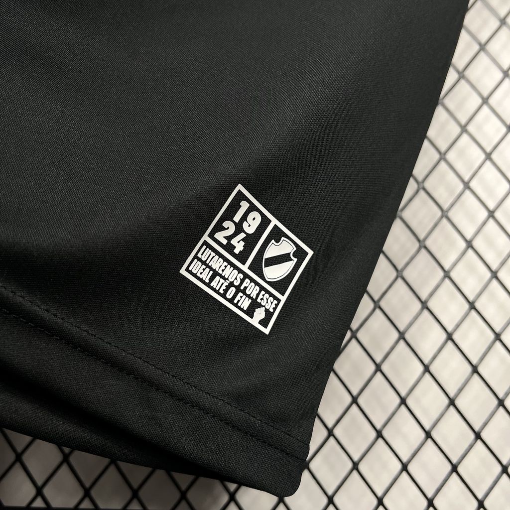 Camisa Kappa de aquecimento preta do Vasco da Gama 2024/25