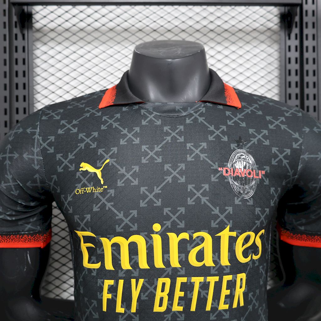 Ac Milan 2025/26 Co Branded Edition Jersey Player Version