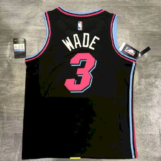 Dwyane Wade Black Men’s Player Version Jersey