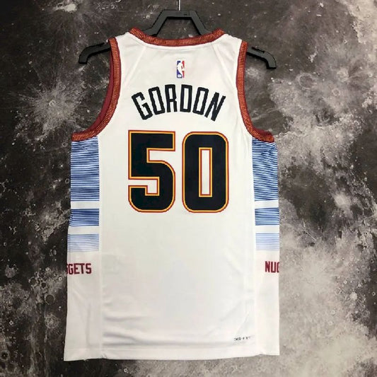 Camisa Aaron-Gordon Branca Masculina – Edição Cidade