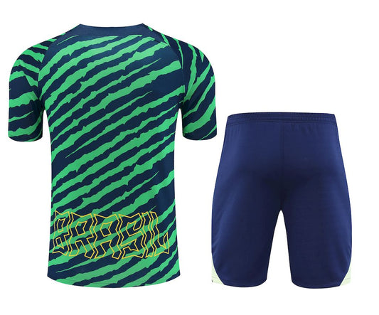 Camisa de treino adulto Brasil 2022/23 + short 418
