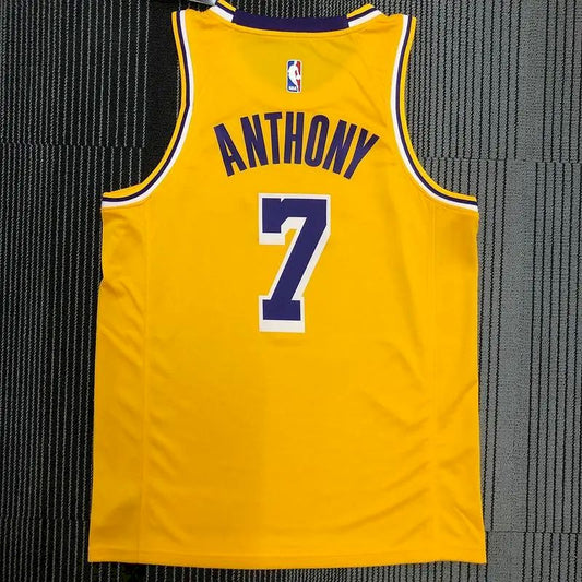 Camisa amarela masculina Carmelo Anthony Swingman – Edição Icon