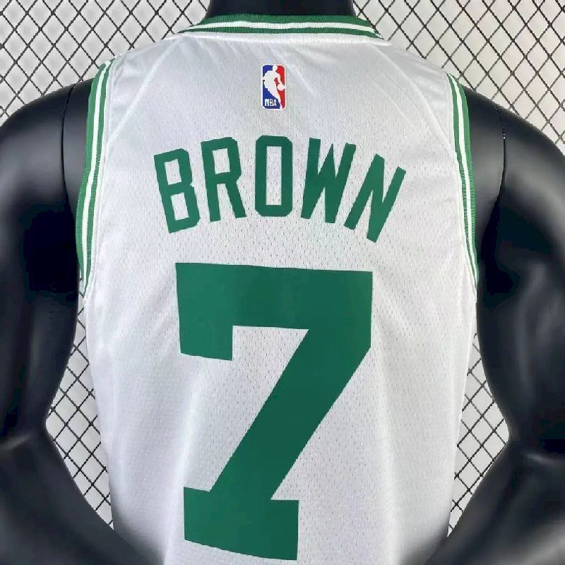 Men’s Jaylen Brown White Team Jersey