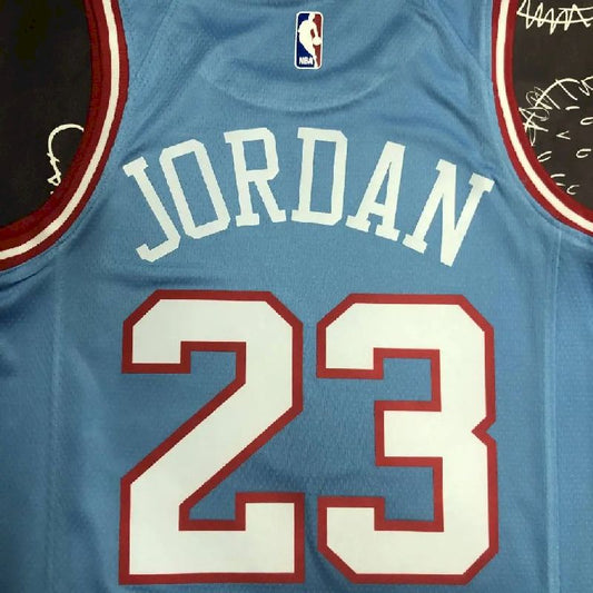 Camisa azul masculina do Michael Jordan