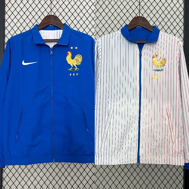 França 2024-25 Jaqueta corta-vento dupla face