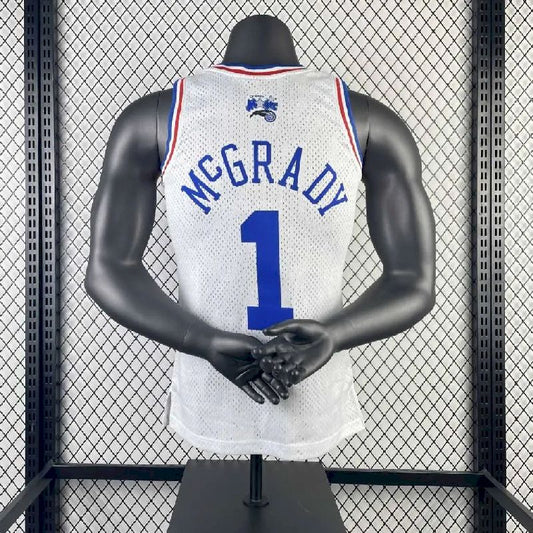 Camisa masculina Tracy McGrady All Star branca retrô de 2003