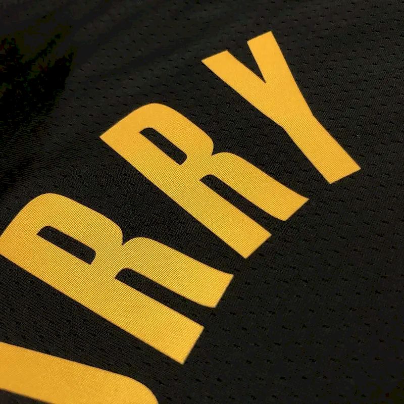 Camisa preta masculina Stephen Curry Team – Edição City do 75º aniversário