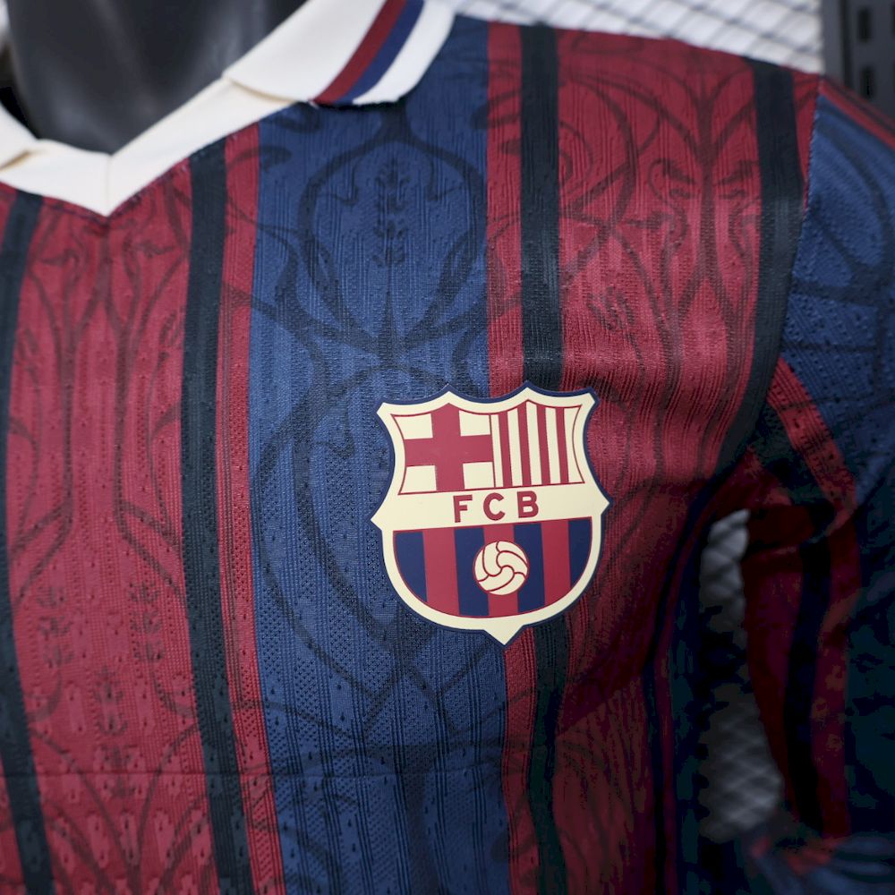 Barcelona 2025/26 Modernist Long Sleeves Jersey Player Version