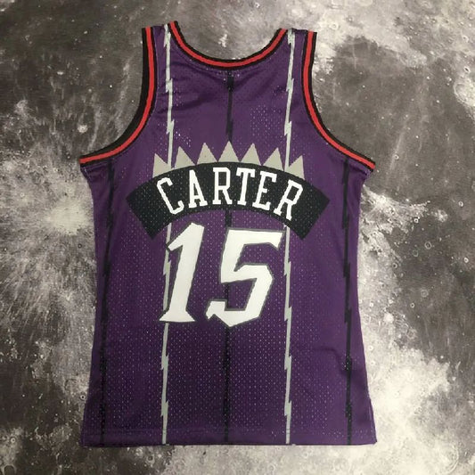 Camisa masculina M&N 1999 Vince Carter roxa retrô