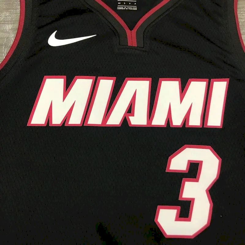 Men’s Dwyane Wade 2020-21 Black Swingman Player Version Jersey – Icon Edition