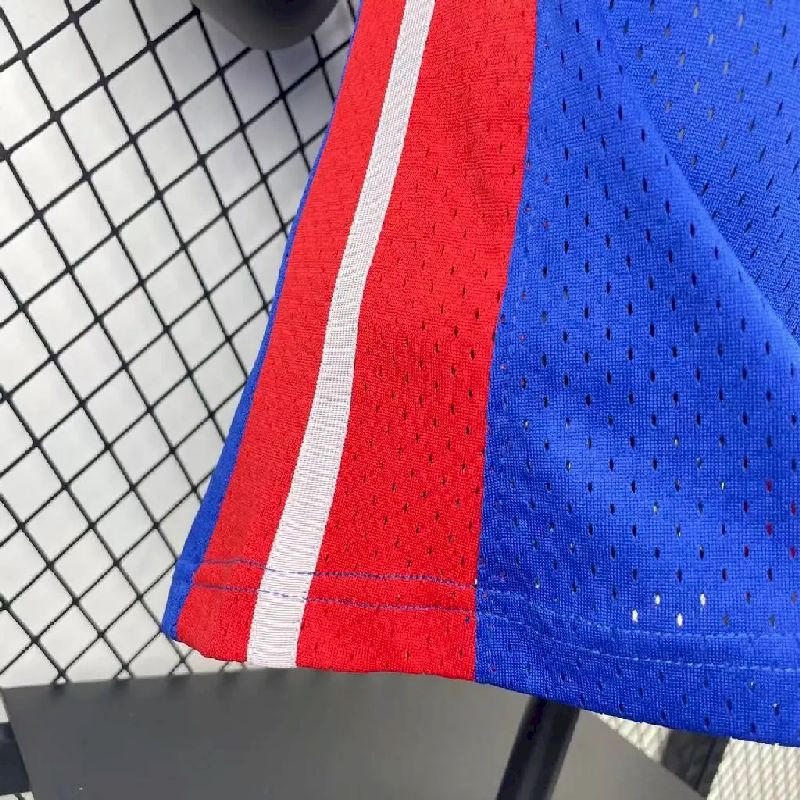Camisa M&N Allen Iverson Azul Retro Masculina 2008/09