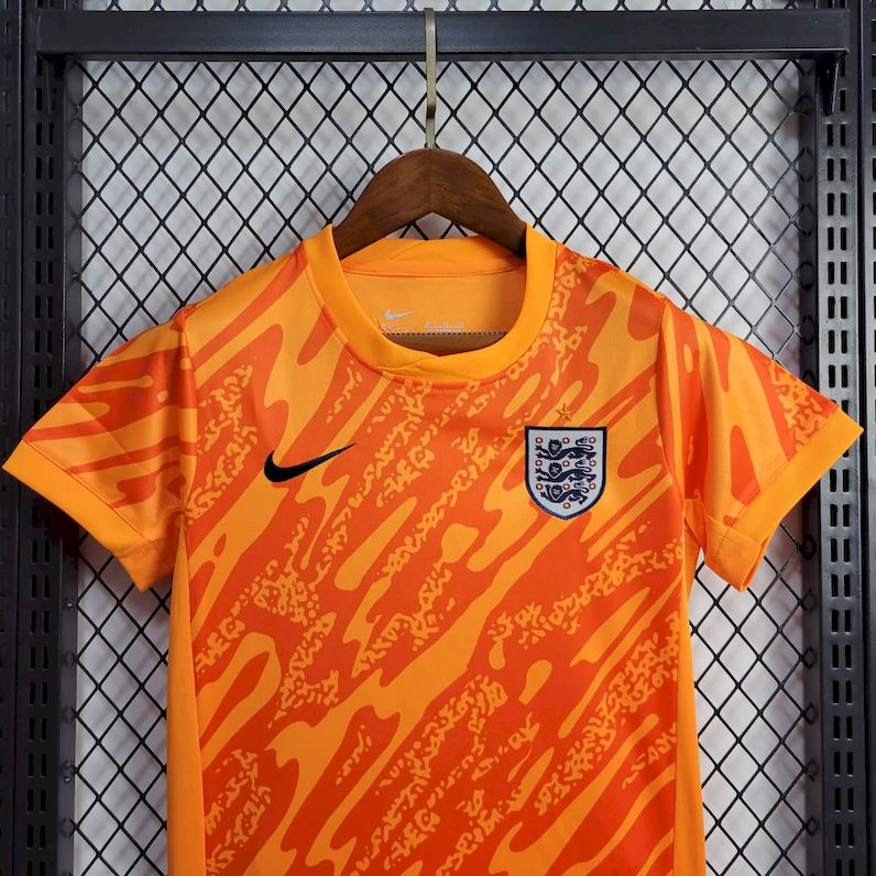 Camisa de goleiro infantil da Inglaterra para a Eurocopa 2024/25