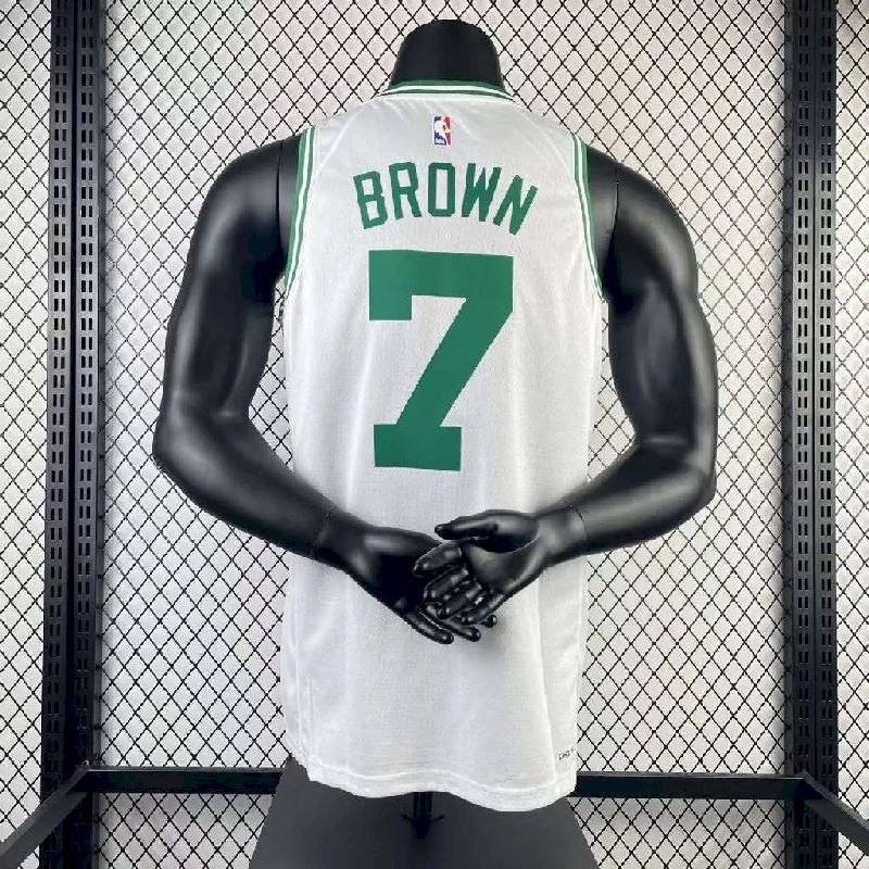 Men’s Jaylen Brown White Team Jersey