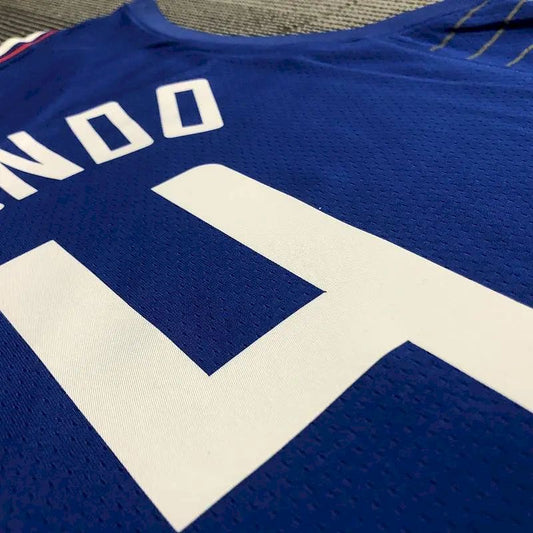 Camisa azul masculina Rajon Rondo Team – Edição de 75º aniversário