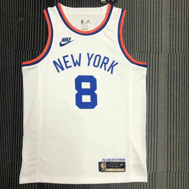 Camisa Kemba Walker Masculina Branca 2021-22 75º Aniversário – Edição Clássica