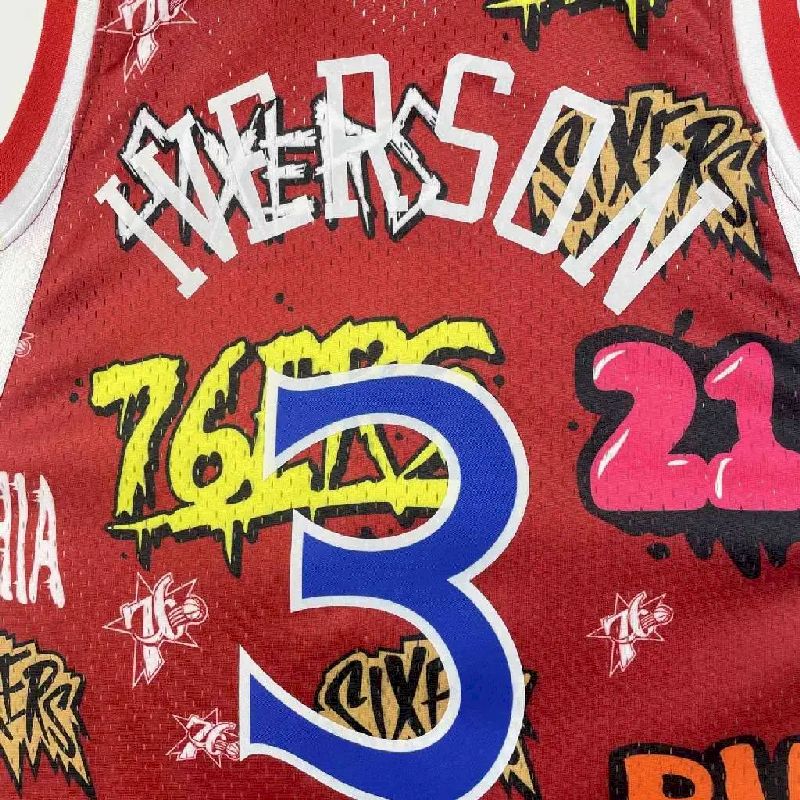 Camisa masculina M&N 1996/97 Allen Iverson retrô