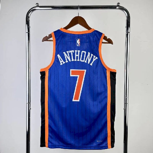 Camisa Carmelo Anthony Azul Masculina 2024 – Edição City