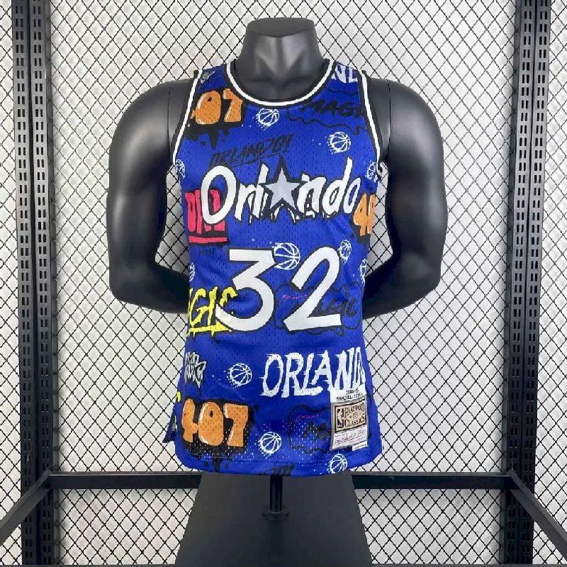 Camisa masculina M&N 1994/95 Shaquille O'Neal retrô