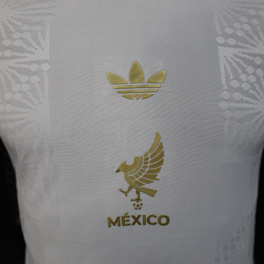Camisa de jogador branca edição especial da temporada 2025/26 do México