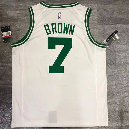 Camisa Jaylen Brown Branca Masculina Versão Jogador - Edição Associação