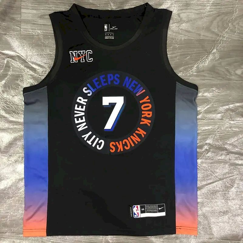 Camisa preta masculina Carmelo Anthony Swingman – Edição City