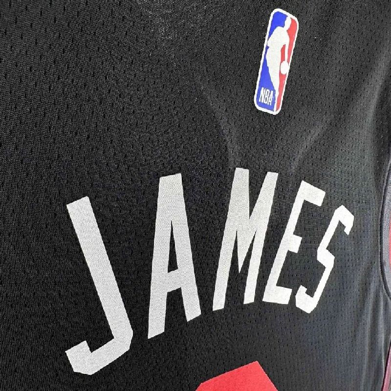 Camisa preta masculina LeBron James 2024 - Edição City