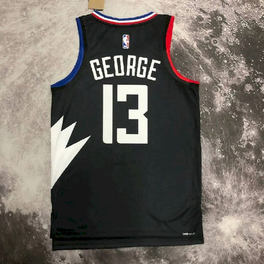 Camisa Paul George preta masculina da equipe – Edição Statement
