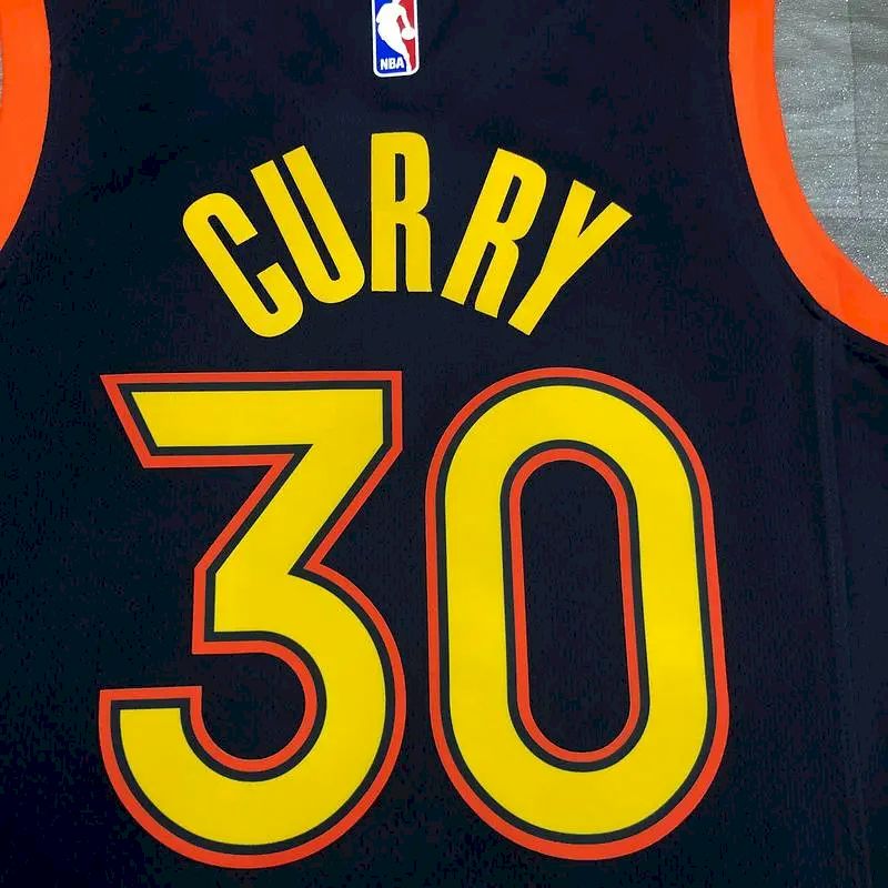Camisa Swingman Stephen Curry 2020-21 Azul Marinho Masculina – Edição Cidade