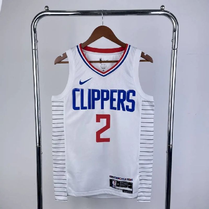 Camisa Kawhi Leonard Branca Masculina 2023 - Time Principal
