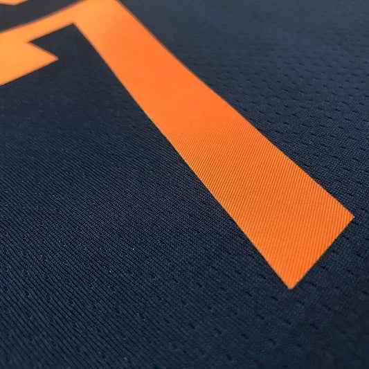 Camisa masculina Carmelo Anthony Swingman azul marinho – Edição Statement