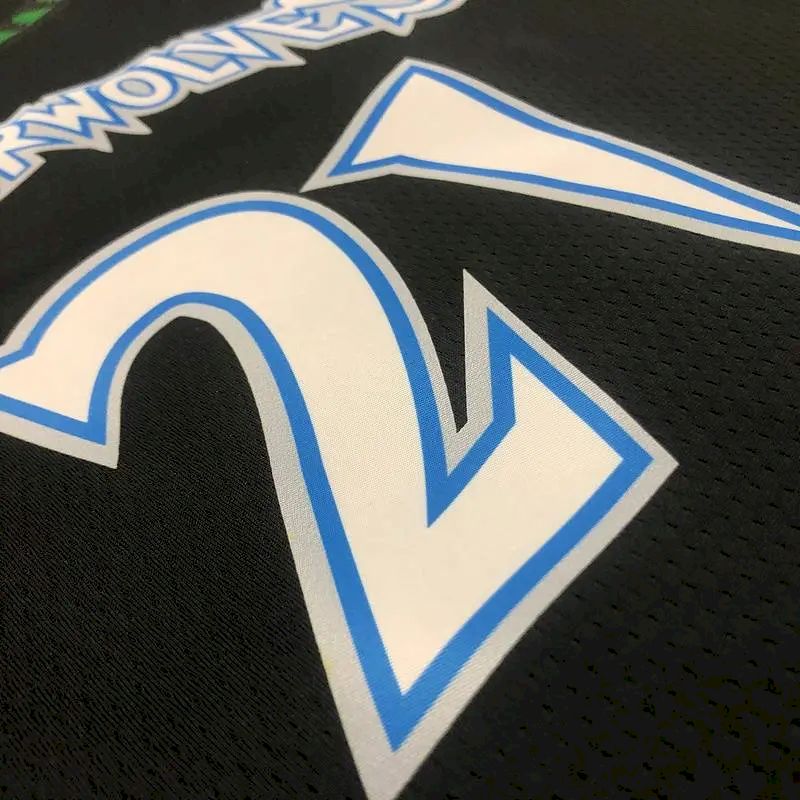 Camisa preta masculina Kevin Garnett Swingman – Edição Clássica