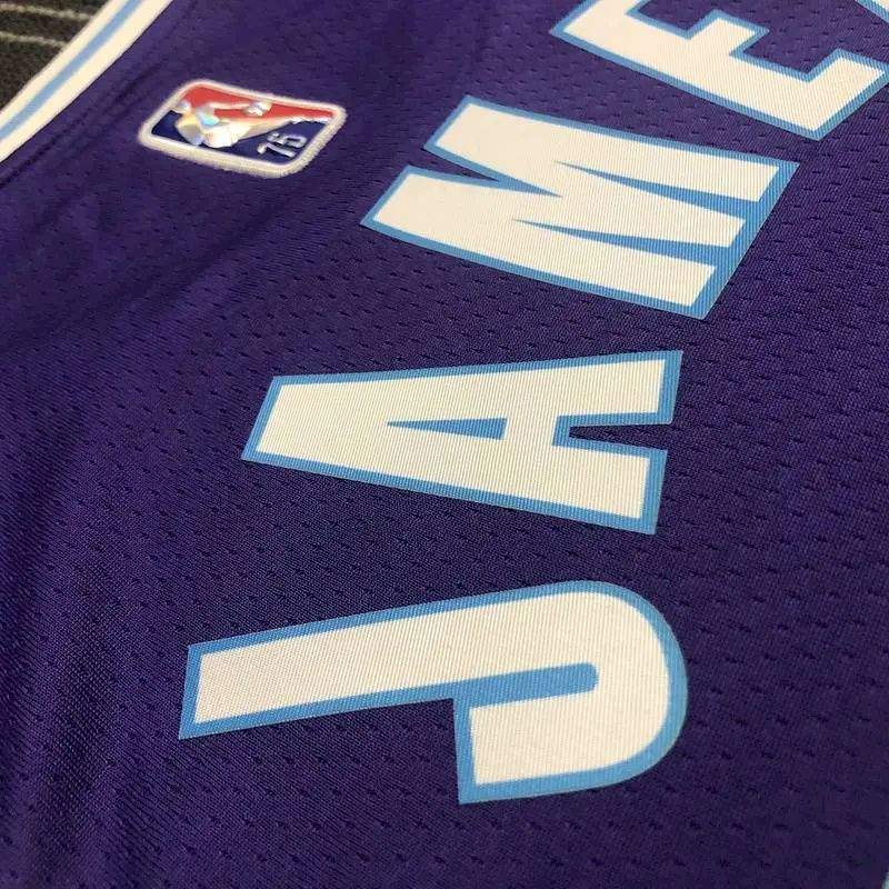 Men’s LeBron James Purple Team Jersey – 75th Anniversary City Edition