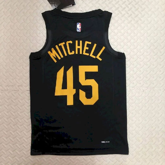 Camisa Donovan Mitchell preta masculina da equipe – Edição Statement