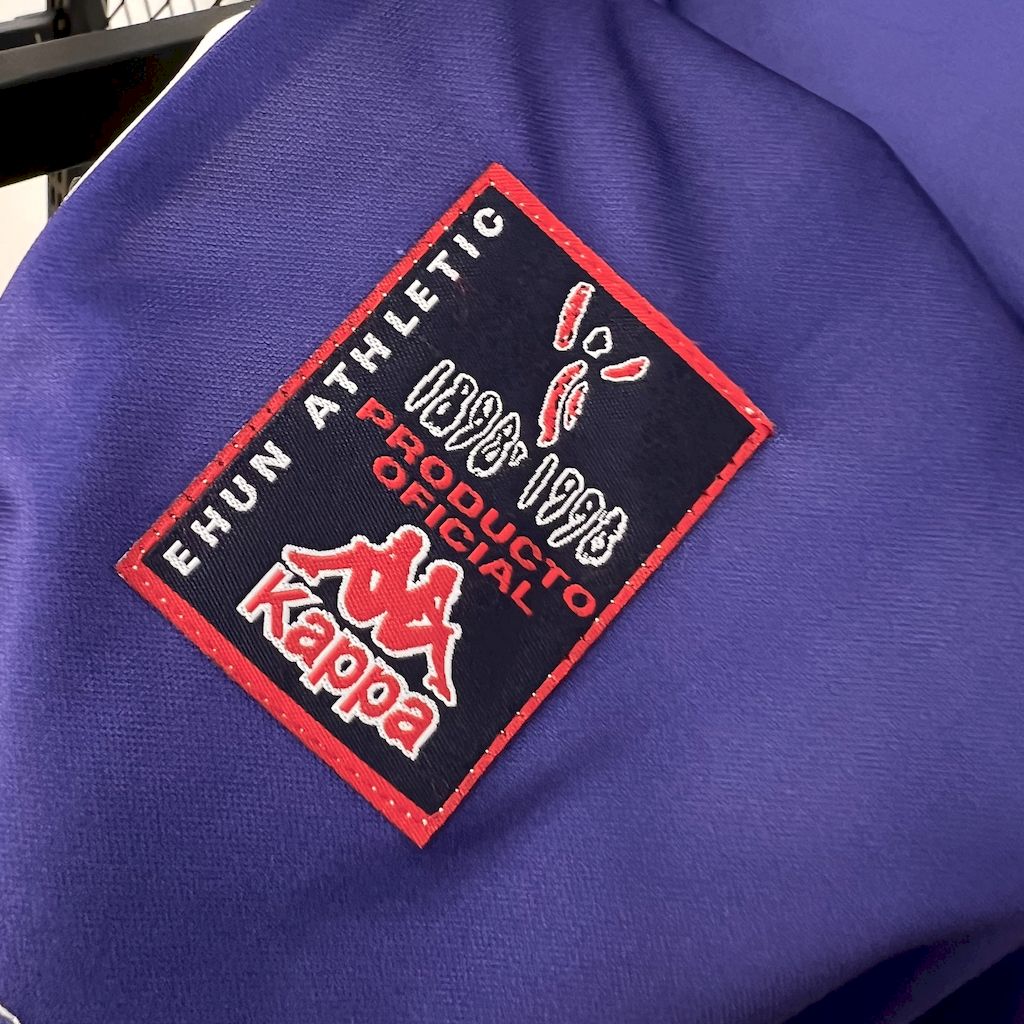 Camisa retrô dos patrocinadores do Athletic Bilbao 1997/98