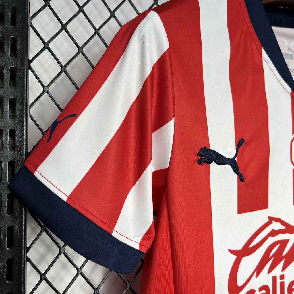 Chivas 2024/25 Home Kids Kit