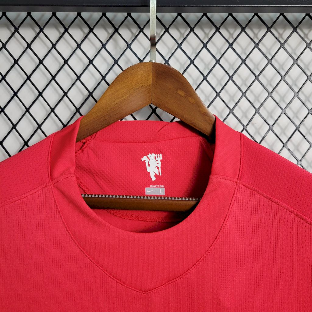 Camisa retrô de mangas compridas do Manchester United 2007/08 Home