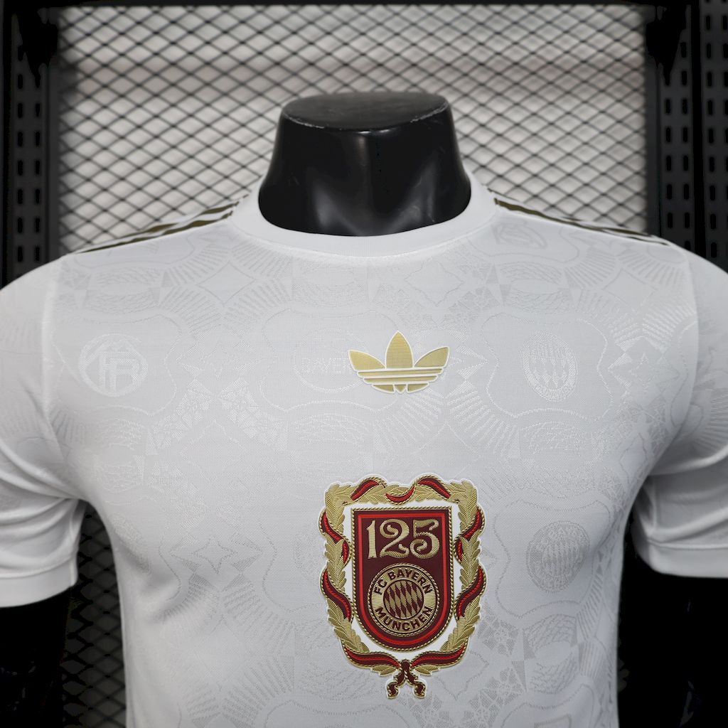 Bayern Munich 2024/25 Anniversary Tee – White Jersey Player Version