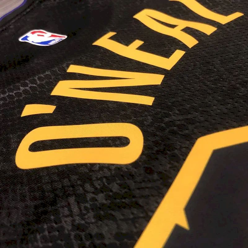 Camisa masculina Shaquille O'Neal Black Mamba versão jogador