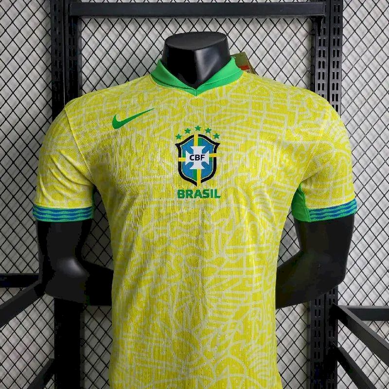 Brazil 2024/25 Home Jersey Player Version